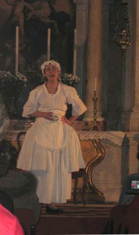 Federica Zanello<br>in scena a Venezia